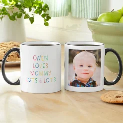 Colorful Crayon Message Photo Mug