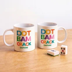 Colorful Dot Bam Crack Mahjong Mug