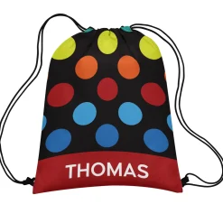 Colorful Dots Drawstring Bag