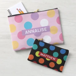 Colorful Dots Zipper Pouch