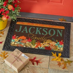 Colorful Fall Family Doormat