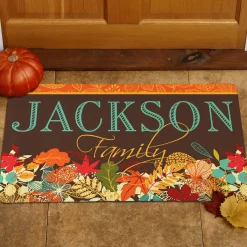 Colorful Fall Family Doormat
