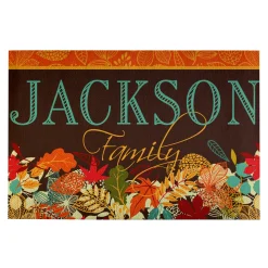 Colorful Fall Family Doormat