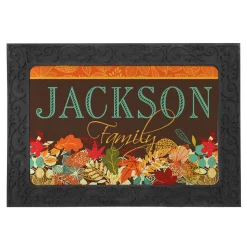 Colorful Fall Family Doormat