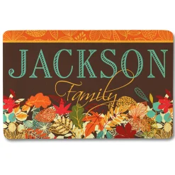 Colorful Fall Family Doormat