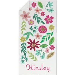 Colorful Flora Beach Towel