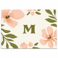 Colorful Floral Blooms Oversized Mat