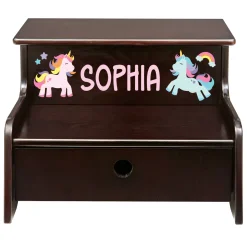 Colorful Icon Storage Step Stool