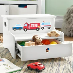 Colorful Icon Storage Step Stool