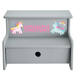Colorful Icon Storage Step Stool
