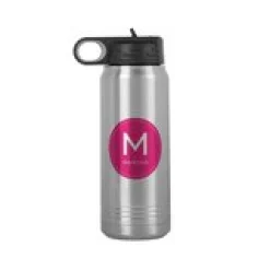 Colorful Initial & Name Water Bottle
