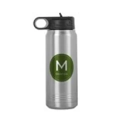 Colorful Initial & Name Water Bottle