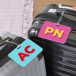 Colorful Initials Luggage Tag
