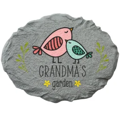 Colorful Little Birdies Garden Stone