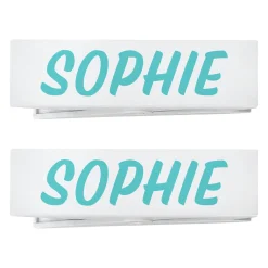 Colorful Name Beach Towel Chair Clip - Set of 2