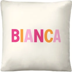Colorful Name Throw Pillow