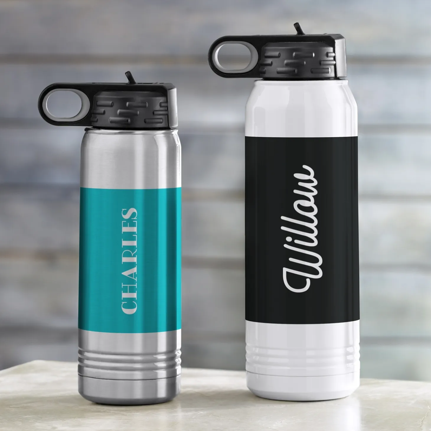 Colorful Name Water Bottle
