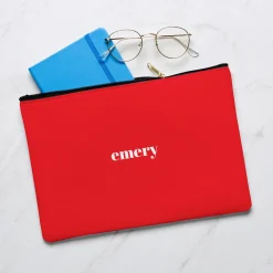 Colorful Name Zipper Pouch