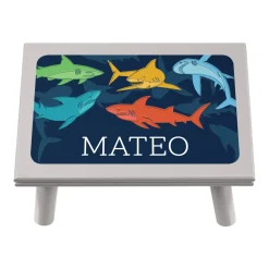Colorful Sharks Step Stool