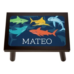 Colorful Sharks Step Stool