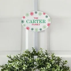 Colorful Snowflakes Wreath Holder