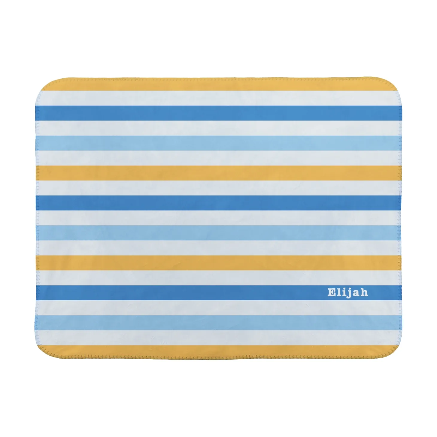 Colorful Stripes Sherpa Baby Blanket