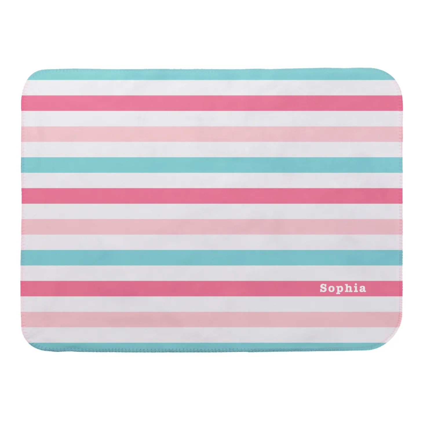 Colorful Stripes Sherpa Baby Blanket