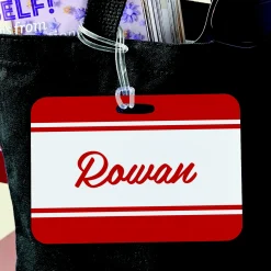 Colorful Stripe with Name Luggage Tag