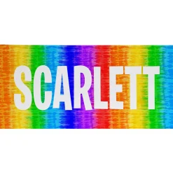 Colorful Tie Dye Beach Towel