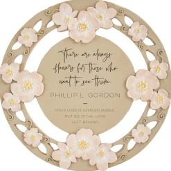 Comforting Blooms Memorial Floral Garden Stone