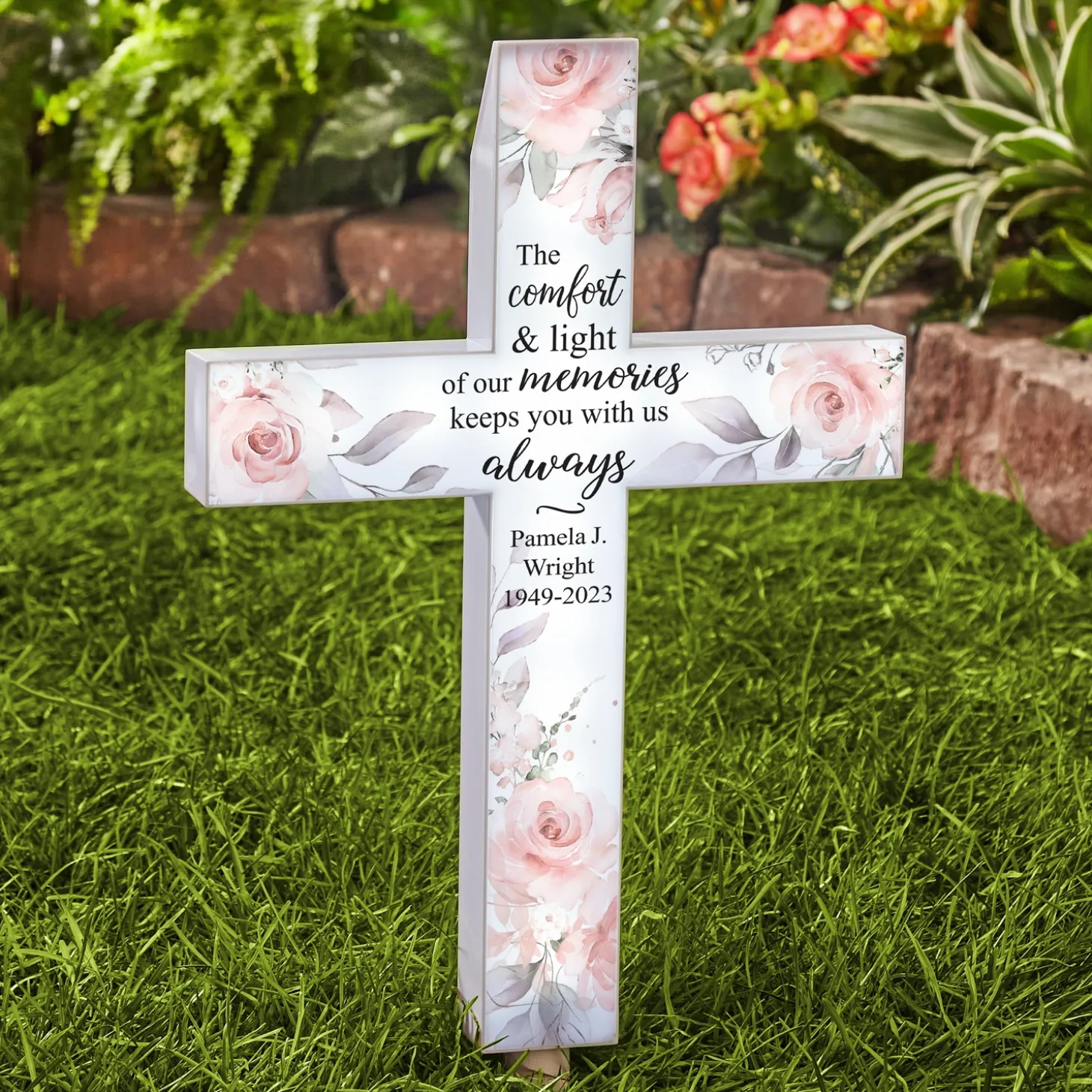 Comfort & Light Memorial Solar Cross