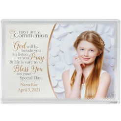 Communion/Confirmation Photo Blessing Glass Block