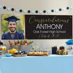 Confetti Celebration Graduation Photo Banner