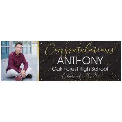 Confetti Celebration Graduation Photo Banner