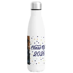 Confetti Dots Graduation Photo 17oz. Stainless Steel Water Bottle