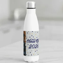 Confetti Dots Graduation Photo 17oz. Stainless Steel Water Bottle