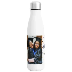 Confetti Dots Graduation Photo 17oz. Stainless Steel Water Bottle