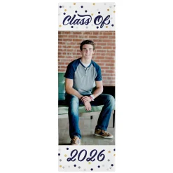 Confetti Dots Graduation Photo Banner