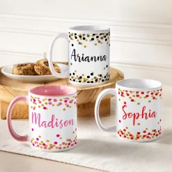 Confetti Name Mug