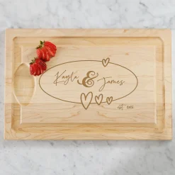 Connecting Hearts Cutting Board