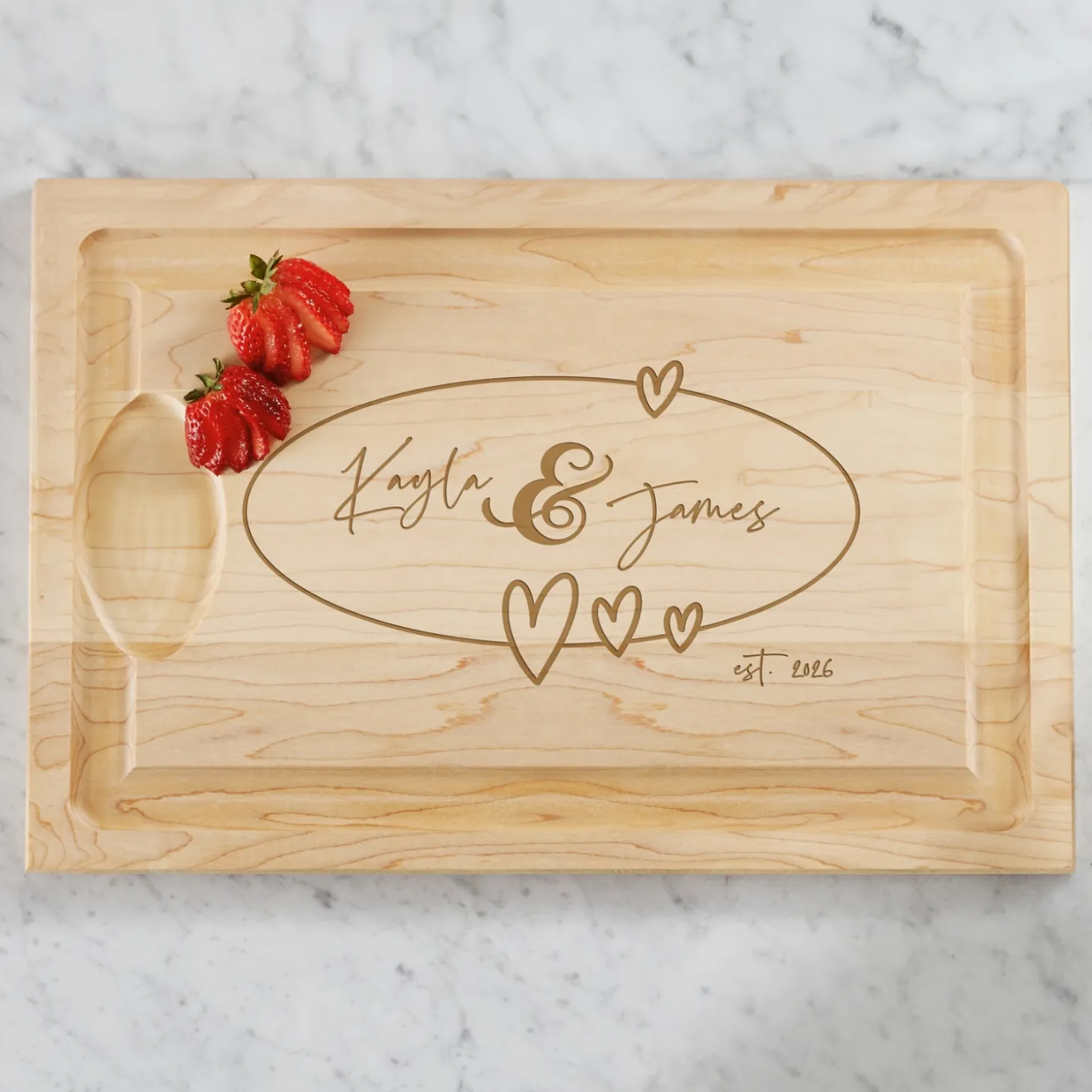 Connecting Hearts Cutting Board