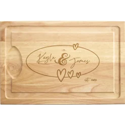 Connecting Hearts Cutting Board