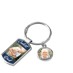 Coolest Dad Photo Keychain