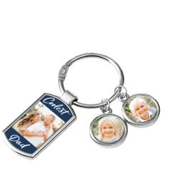 Coolest Dad Photo Keychain