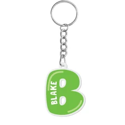 Cool Vibes Initial And Name Acrylic Keychain