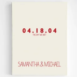 Couple's Key Dates Wall Art