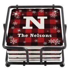 Cozy Christmas Marble Coasters