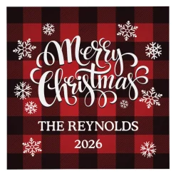 Cozy Christmas Wood Block