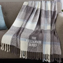 Cozy & Warm Embroidered Family Blanket