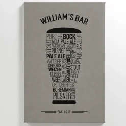 Craft Beer Leather Wall Art